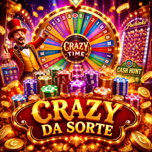Roda do game show Crazy Time rodando ao vivo no estúdio